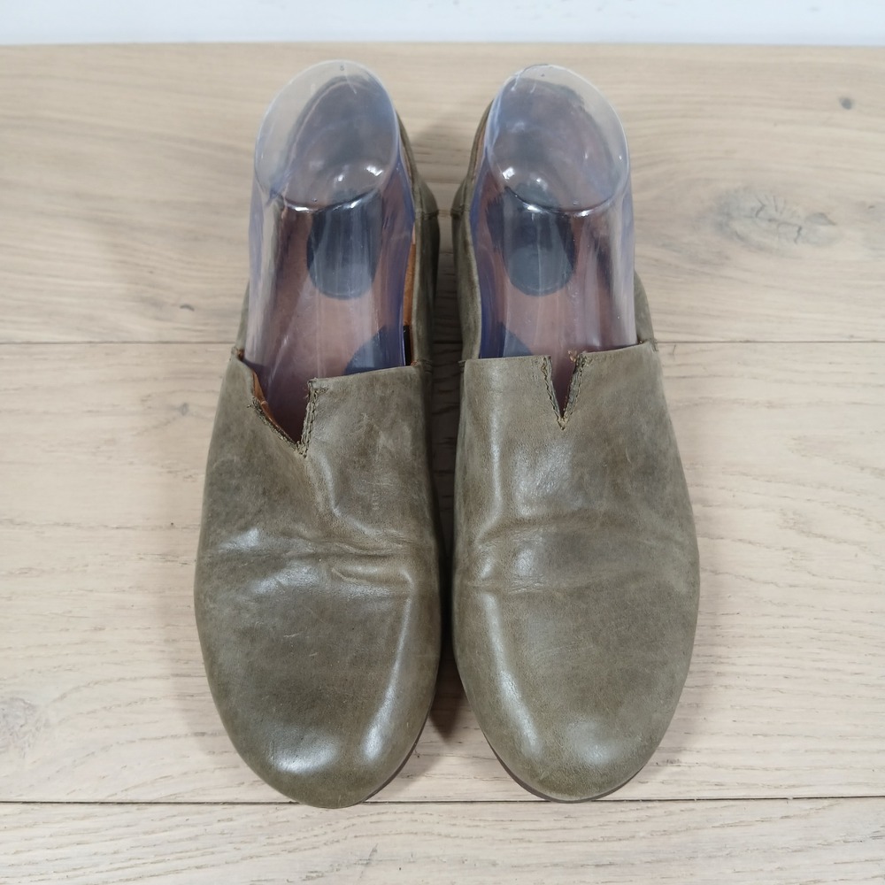 b.o.c. Loafers Womens 10M Olive Leather Slip On Comfort Casual Wear Style - Picture 6 of 10